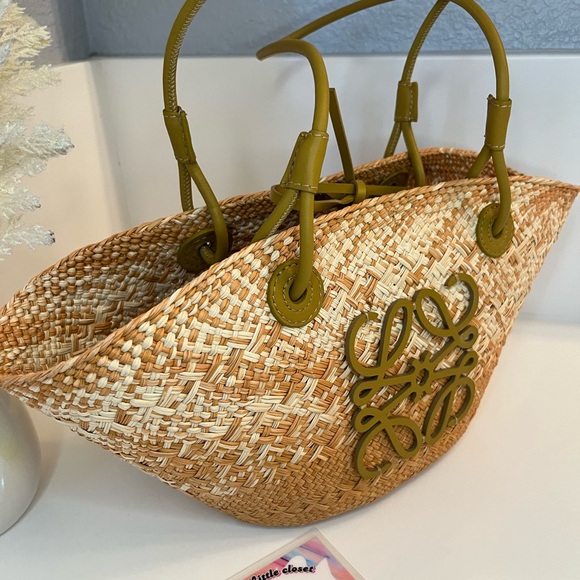 🎀 LOEWE ANAGRAM BASKET BAG SMALL FIXED price - Picture 13 of 14